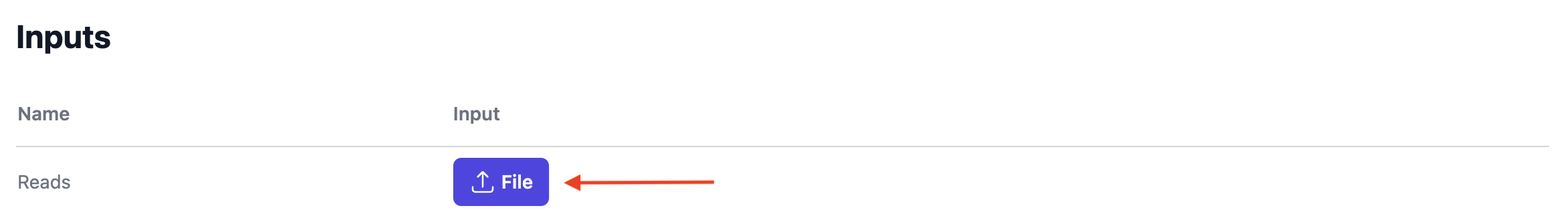 Image showing input file upload