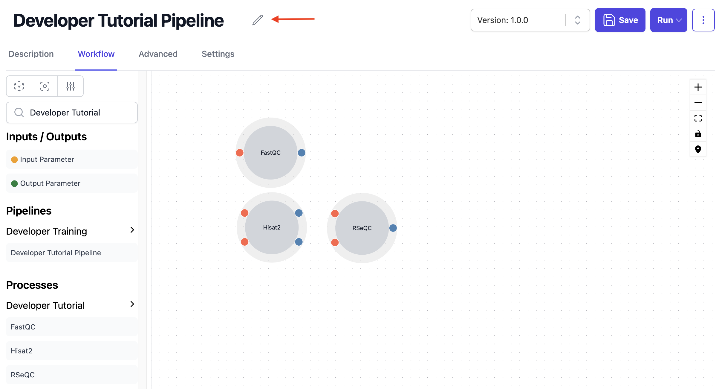 Image showing pipeline page