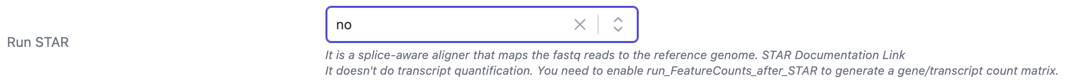 Process options when run_STAR is no