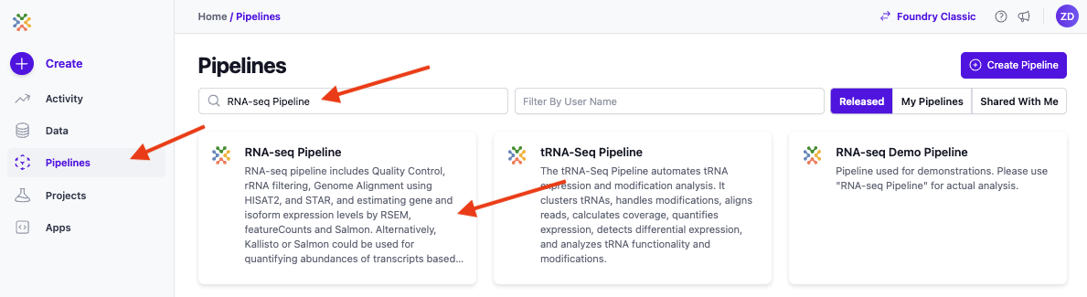 Image of RNA-seq Pipeline Card