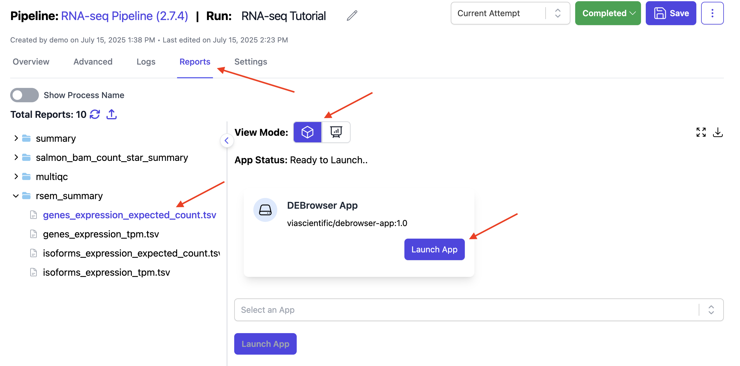 Image of DEBrowser App Launch