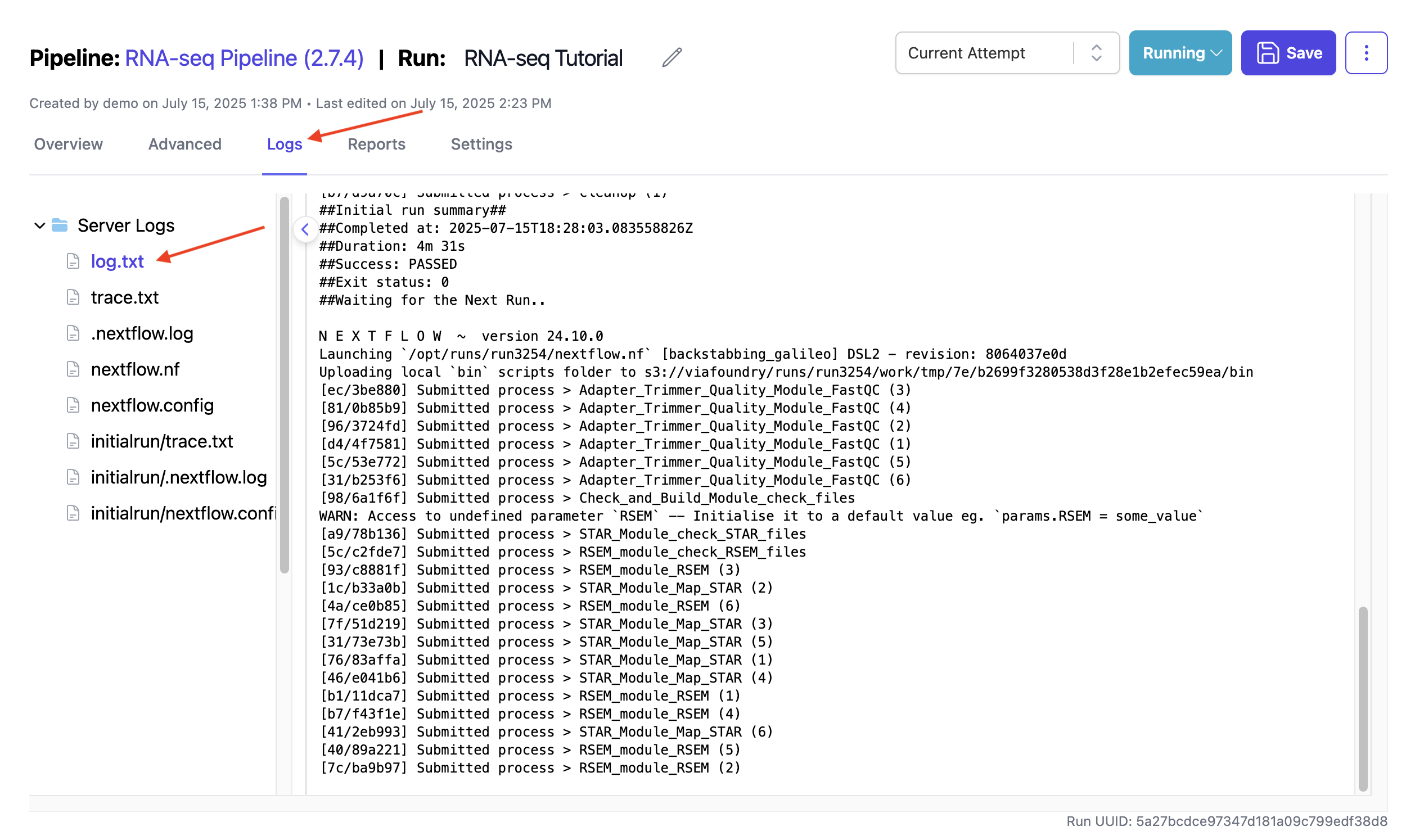Image of Log Tracking
